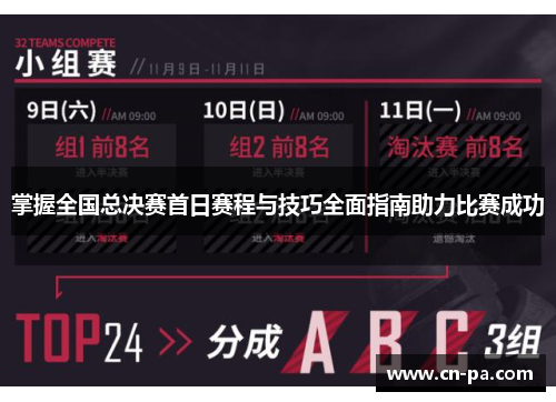 掌握全国总决赛首日赛程与技巧全面指南助力比赛成功